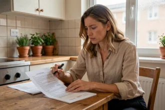 Locataire vérifiant les clauses de son contrat de location pour comprendre les motifs de retenue de caution