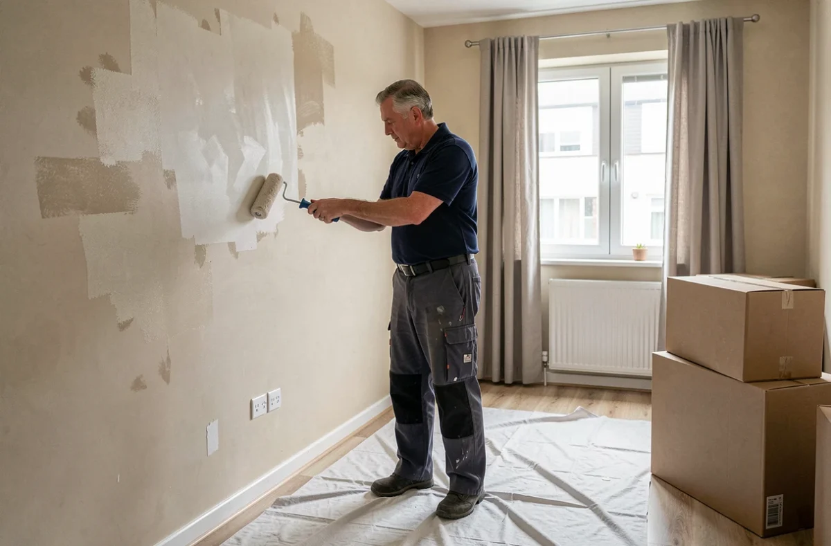 Locataire repeignant les murs d'un appartement avant la fin du bail